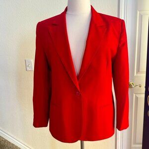 Leslie Fay Sportswear, size 18, vintage beautiful red blazer.